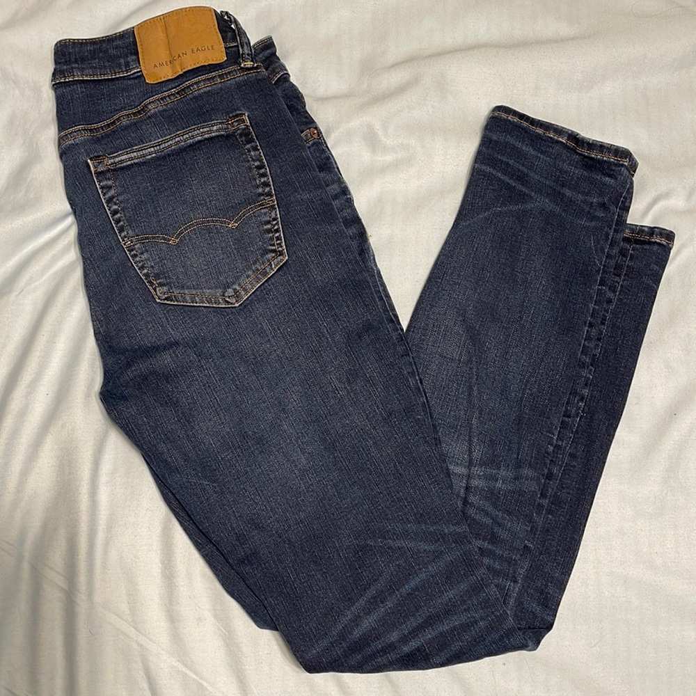 American Eagle Dark Wash Stretch Skinny Jeans